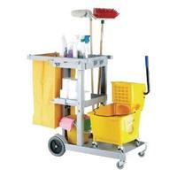 Multipurpose Janitorial Trolley Blue W500xD970xH1140mm 312477
