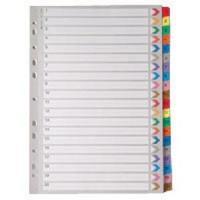 Multicoloured A4 1-20 Mylar Inde...