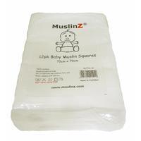 muslinz 12 pack white muslin squares