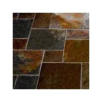 multicolour slate random tiles 1 sq metre mixed sizes