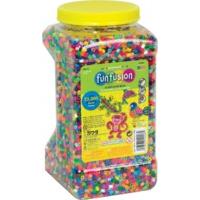 multicoloured 22000 piece perler beads in jar