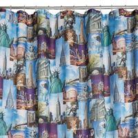 Multicolour Nyc Shower Curtain (L)2 M