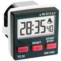 muller tc 1421 panel mount digital timer 230vac 8a