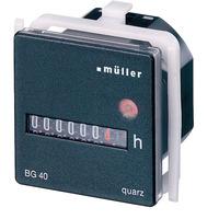 muller bg4017 operating hours counter panel mount 45x45mm 7 digit 