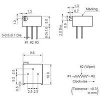 Murata PV36P103C01B00 Cermet Trimming Potentiometer PV 36 P