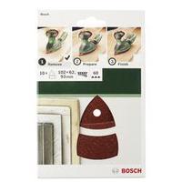Multi-purpose sandpaper Hook-and-loop-backed, punched Grit size 180 (L x W) 102 mm x 62.93 mm Bosch 2609256A65 10 pc(s