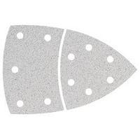 Multi-purpose sandpaper Hook-and-loop-backed, punched Grit size 80 Width across corners 95 mm Wolfcraft 1127000 10 pc(