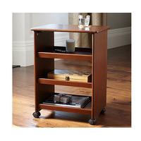 Multi-purpose Storage Table with Castors, Cherry, Wood