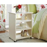 Multi-purpose Storage Table with Castors, Cream, Wood