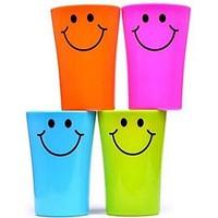 multi function smile face plastic toothbrush cup 360mlrandom color