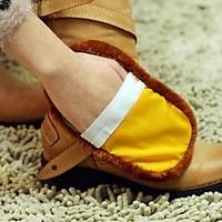 multifunction soft imitation wool cleaner shoe random color