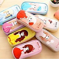 Multifunction Large Capacity Multilayered Pencil Case Stationery Cartoon (Sweet Princess Series Random Color)