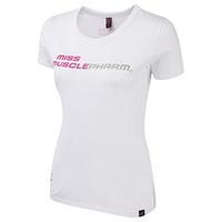 Musclepharm Women\'s 414 Crew Neck T-Shirt - White, Large