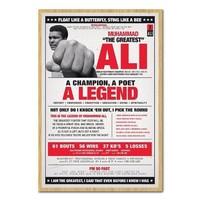 Muhammad Ali A Legend Poster Beech Framed - 96.5 x 66 cms (Approx 38 x 26 inches)