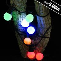 multi coloured connectable festoon lights