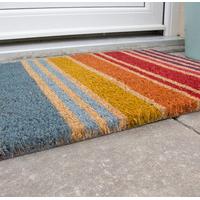Multi Coloured Striped Doormat 40x60cm