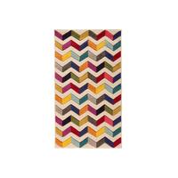 multi chevron contemporary rug san fan 160x230