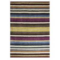 Multi Stripe Contemporary Wool Rug Cavoni 80X150