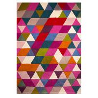 Multicolour Geometric Modern Rug Dynamic Medium