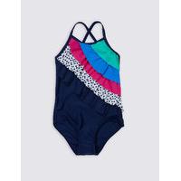 Multi Frill Swimsuit with Lycra Xtra Life (0-5 Years)