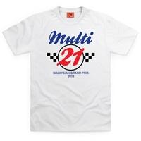 Multi 21 Flags T Shirt