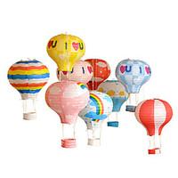 Multi color Hot Air Balloon Paper Lantern Wishing Lanterns For Birthday Party Decor Wedding Decorations-1Piece/Set