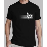 music heart man t shirt