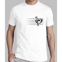 music heart - man t-shirt