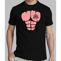 muscular man torso symbol triskel