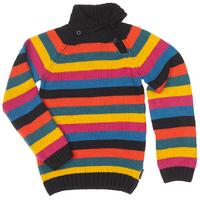 Multi Stripe Kids Jumper - Black quality kids boys girls