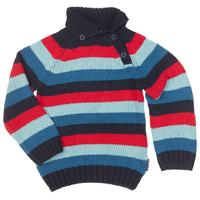 Multi Stripe Kids Jumper - Blue quality kids boys girls