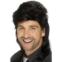 Mullet Wig Black