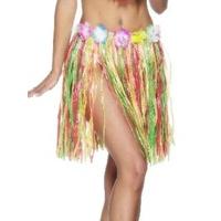 Multi Coloured Hula Skirt 46cm