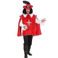 Musketeer Red Costume Extra Large For Medieval Middle Ages Fancy Dress