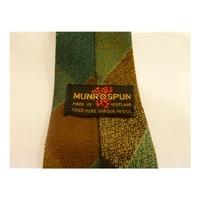 Munrospun Pure New Wool Tie Multi Coloured Diamond Design