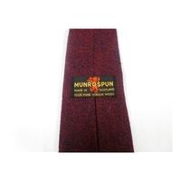 Munrospun Pure New Wool Tie Burgundy & Blue Mottled Effect