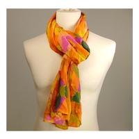 Multicoloured Geometric Silk Scarf