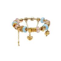 Murano Glass and Crystal Charm Bracelet - FREE P&P