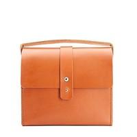 Muhle Deluxe Tan Brown Leather Large Rigid Wash Bag
