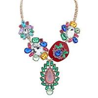 multicolor bohemian africa gemstone womens beach y necklaces long pend ...