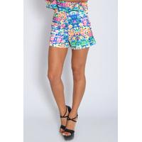 Multi Coloured Digital Print Shorts