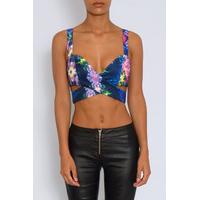 Multi Coloured Cross Cut Out Bralet