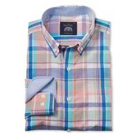 Multi Check Poplin Casual Shirt L Standard & Shortened - Savile Row