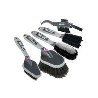 Muc-Off 5 Cleaning Brush Set - Grey / Black