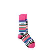 multistripe socks rich pink