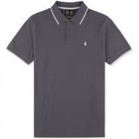 musto miles tipped polo charcoal medium