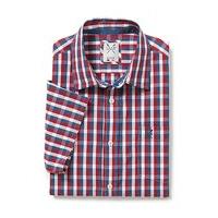 multi check short sleeve shirt