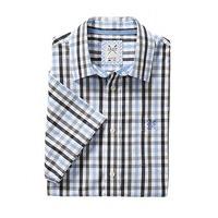 multi check short sleeve shirt