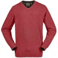 musto shooting v neck lambswool jumper claret small