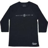 Mutiny Hesh\'d 3/4 Sleeve Tee - Black